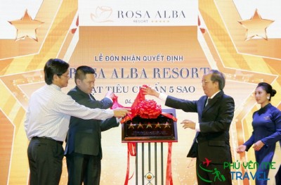 Rosa Alba Resort được Tổng cục Du lịch công nhận resort 5 sao